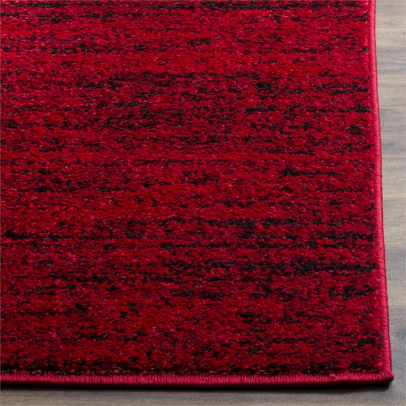 Safavieh Adirondack 4' X 4' Square Rug in Red and Black