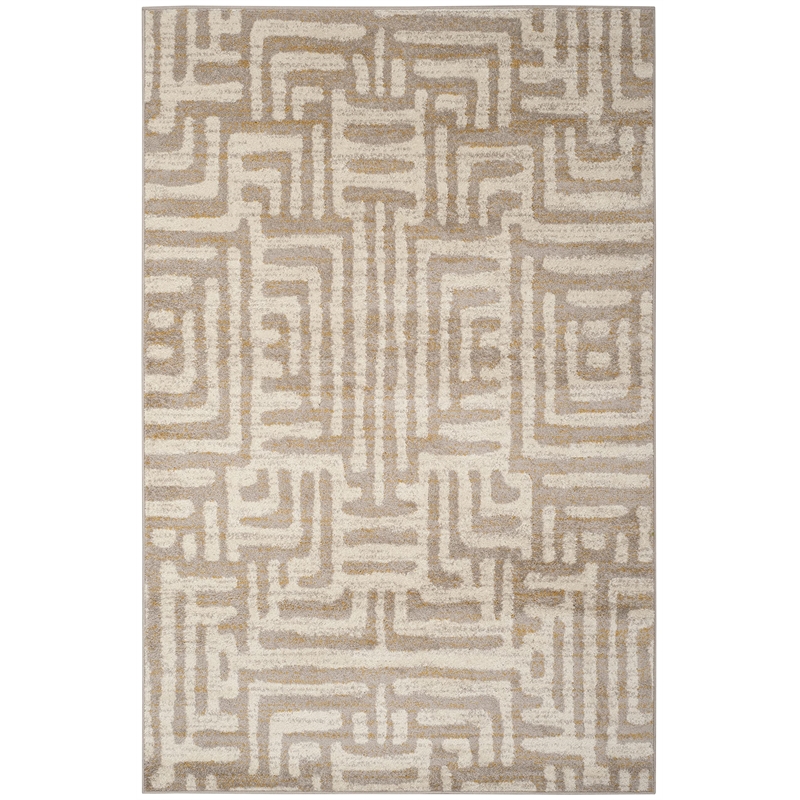 Safavieh Amsterdam 4' X 6' Rug in Ivory and Mauve