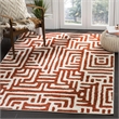 Safavieh Amsterdam 3' X 5' Rug in Ivory and Terracotta