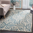 Safavieh Amsterdam 3' X 5' Rug in Ivory and Light Blue