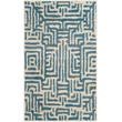 Safavieh Amsterdam 3' X 5' Rug in Ivory and Light Blue
