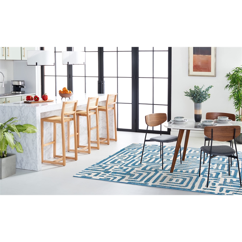 Safavieh Amsterdam 8' X 10' Rug in Ivory and Light Blue