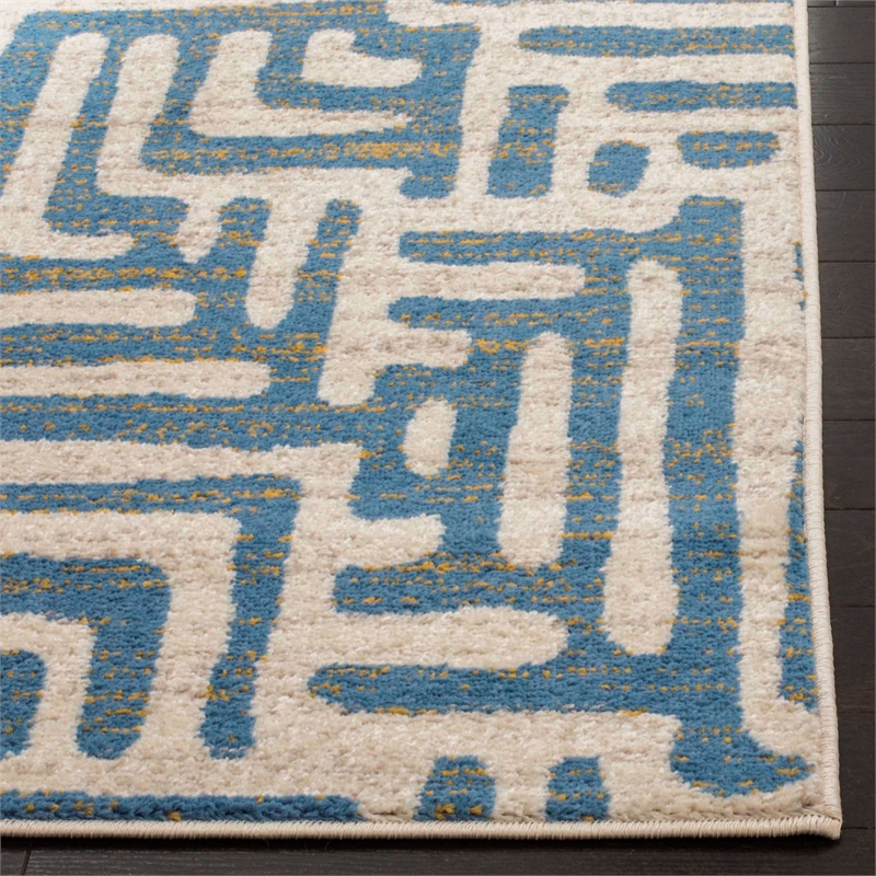Safavieh Amsterdam 8' X 10' Rug in Ivory and Light Blue