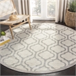 Safavieh Amherst 7' X 7' Round Rug in Ivory and Light Gray