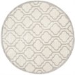 Safavieh Amherst 7' X 7' Round Rug in Ivory and Light Gray