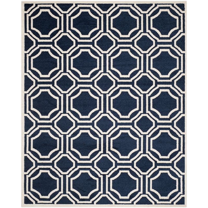 Safavieh Amherst 11' X 16' Rug in Navy and Ivory