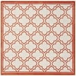 Safavieh Amherst 5' X 5' Square Rug in Ivory and Orange