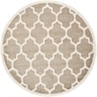 Safavieh Amherst 9' X 9' Round Rug in Wheat and Beige