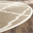 Safavieh Amherst 9' X 9' Round Rug in Wheat and Beige