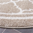 Safavieh Amherst 5' X 5' Round Rug in Wheat and Beige