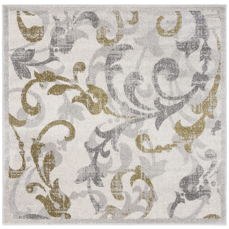 Safavieh Amherst 5' X 5' Square Rug in Ivory and Light Gray
