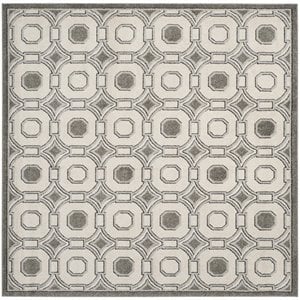 Safavieh Amherst 7' X 7' Square Rug in Ivory and Gray