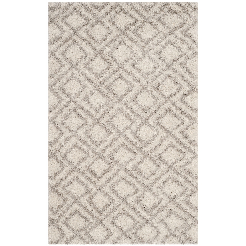 Safavieh Arizona Shag 3' X 5' Rug in Ivory and Beige