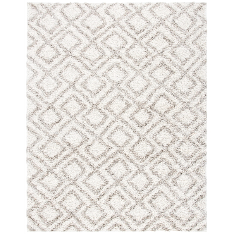 Safavieh Arizona Shag 8' X 10' Rug in Ivory and Beige