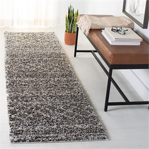 Safavieh Arizona Shag 2' 3&quot X 8' Rug in Brown and Ivory