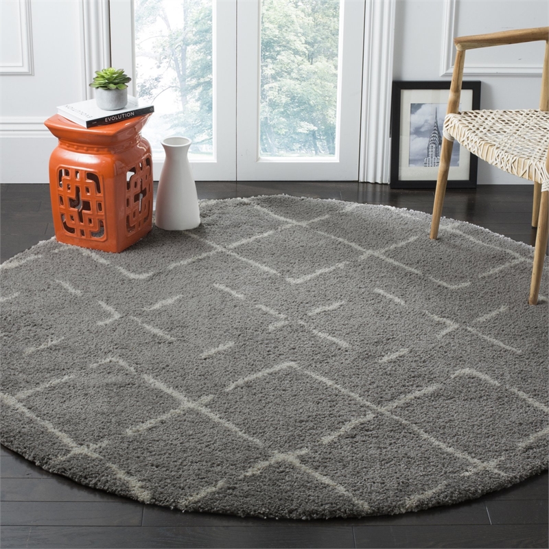 Safavieh Arizona Shag 3' X 5' Rug in Brown and Ivory