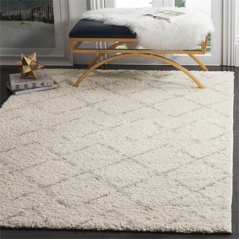 Safavieh Arizona Shag 3' X 5' Rug in Brown and Ivory