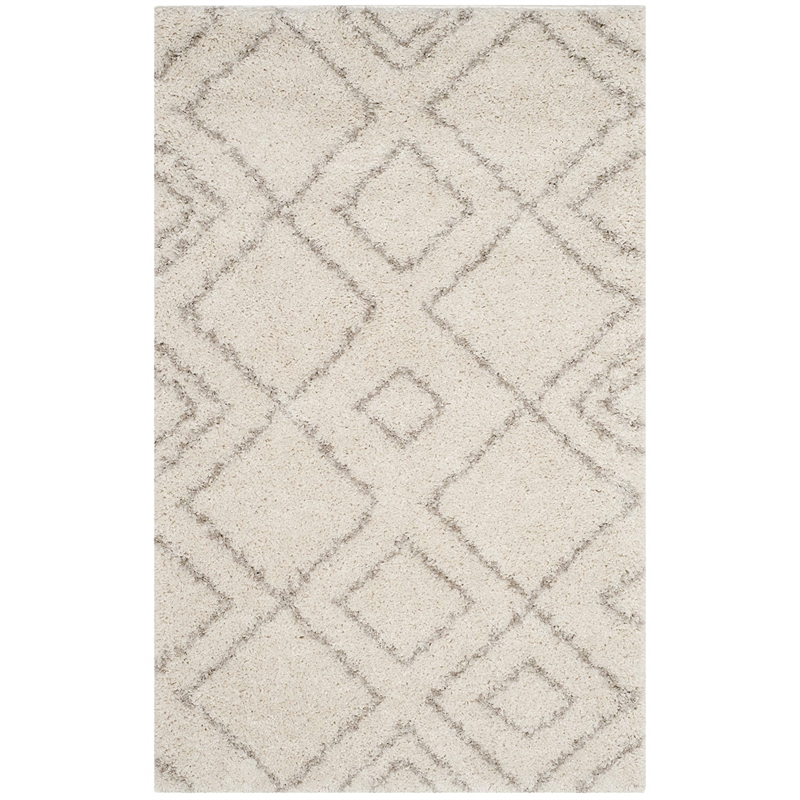 Safavieh Arizona Shag 3' X 5' Rug in Ivory and Beige