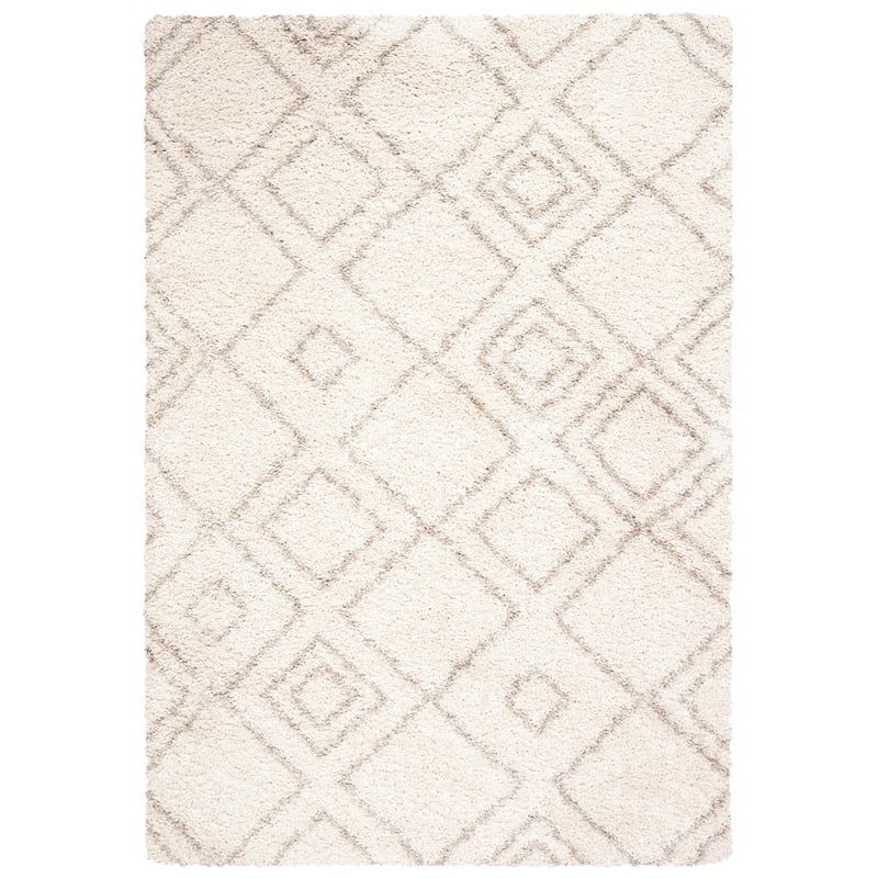 Safavieh Arizona Shag 4' X 6' Rug in Ivory and Beige