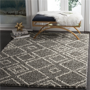 Safavieh Arizona Shag 3' X 5' Rug in Brown and Ivory