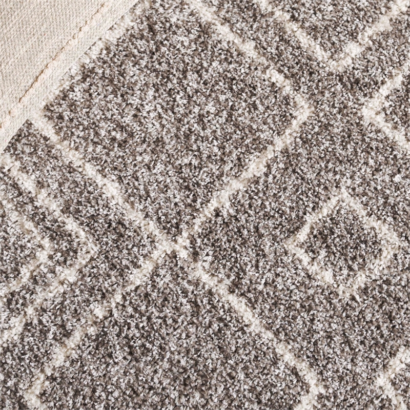 Safavieh Arizona Shag 3' X 5' Rug in Brown and Ivory