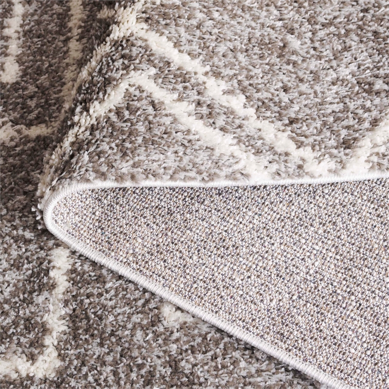 Safavieh Arizona Shag 8' X 10' Rug in Brown and Ivory