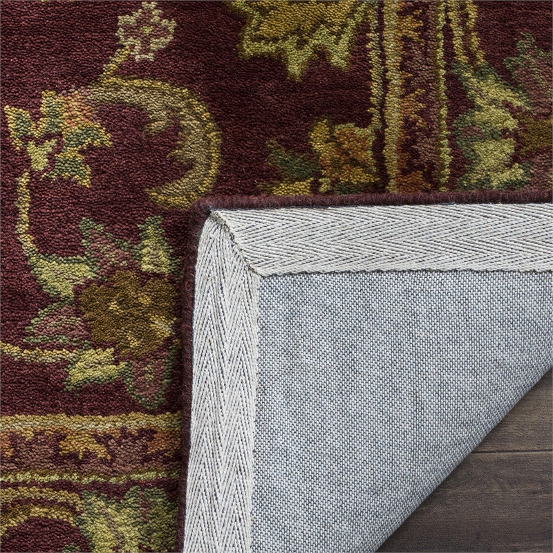 Safavieh Antiquity 11' X 16' Hand Tufted Wool Rug in Red and Red
