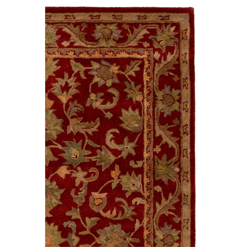 Safavieh Antiquity 9' X 12' Hand Tufted Wool Pile Rug in Red and Red