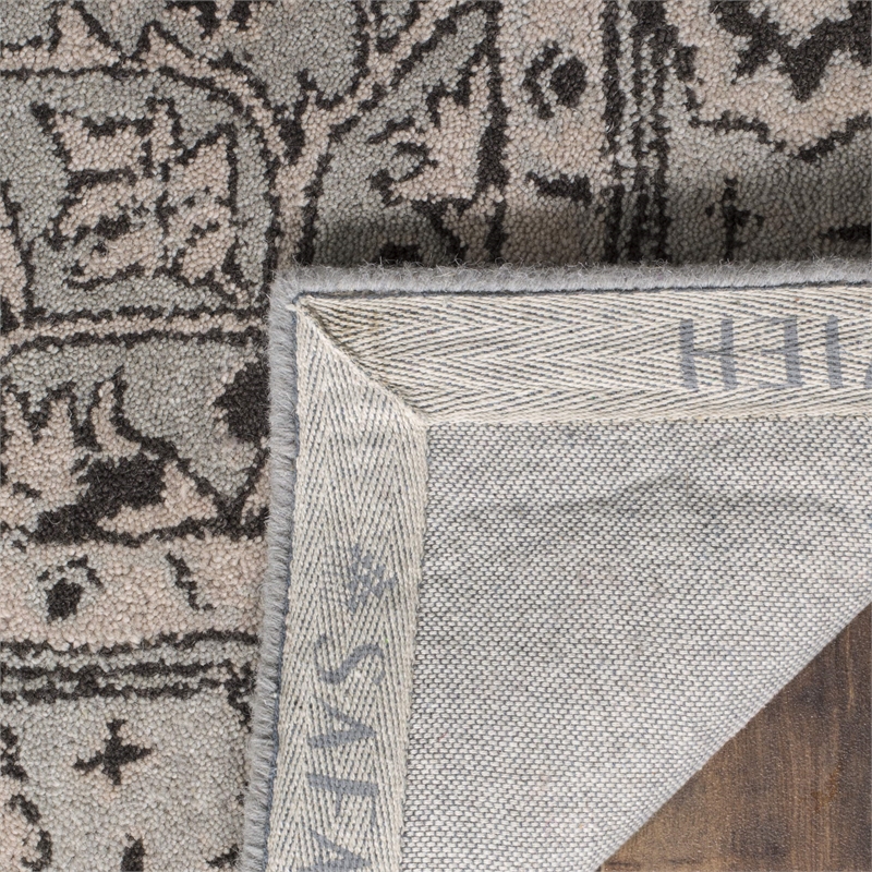 Safavieh Antiquity 8' X 10' Hand Tufted Wool Rug in Gray and Beige