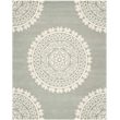 Safavieh Bella 10' X 14' Hand Tufted Wool Pile Rug in Gray and Ivory