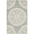 Safavieh Bella 3' X 5' Hand Tufted Wool Pile Rug in Gray and Ivory