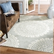 Safavieh Bella 4' X 6' Hand Tufted Wool Pile Rug in Gray and Ivory