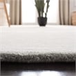 Safavieh Bella 5' X 5' Square Hand Tufted Wool Rug in Gray and Ivory