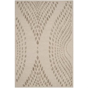 Safavieh Bella 6' X 9' Hand Tufted Wool Pile Rug in Sand and Brown