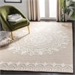 Safavieh Bella 6' X 9' Hand Tufted Wool Pile Rug in Beige and Ivory
