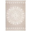 Safavieh Bella 6' X 9' Hand Tufted Wool Pile Rug in Beige and Ivory