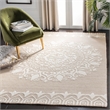 Safavieh Bella 8' X 10' Hand Tufted Wool Pile Rug in Beige and Ivory