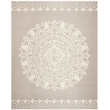 Safavieh Bella 8' X 10' Hand Tufted Wool Pile Rug in Beige and Ivory