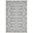 Safavieh Bella 4' X 6' Hand Tufted Wool Pile Rug in Blue and Ivory