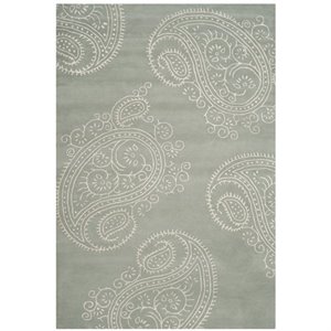 Safavieh Bella 6' X 9' Hand Tufted Rug in Gray and Ivory