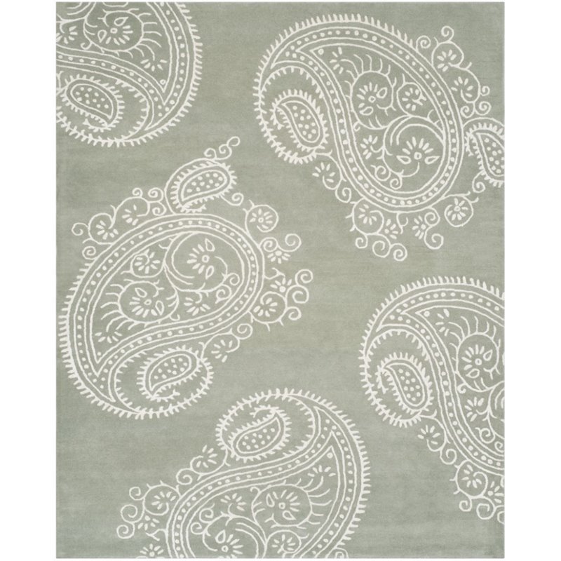Safavieh Bella 8' X 10' Hand Tufted Rug in Gray and Ivory