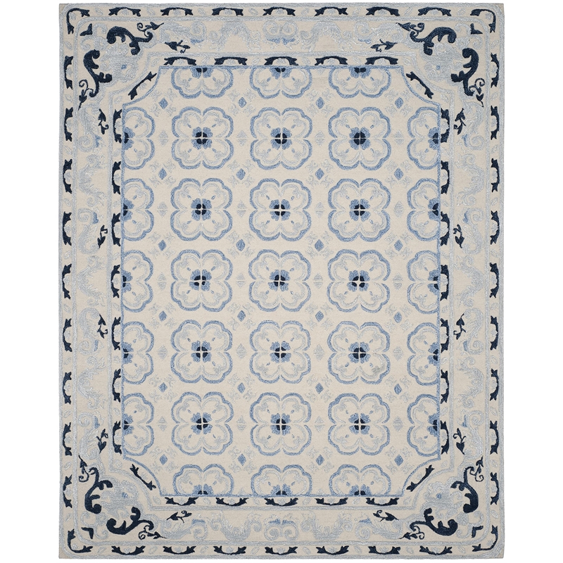 Safavieh Bella 8' X 10' Hand Tufted Rug in Ivory and Blue