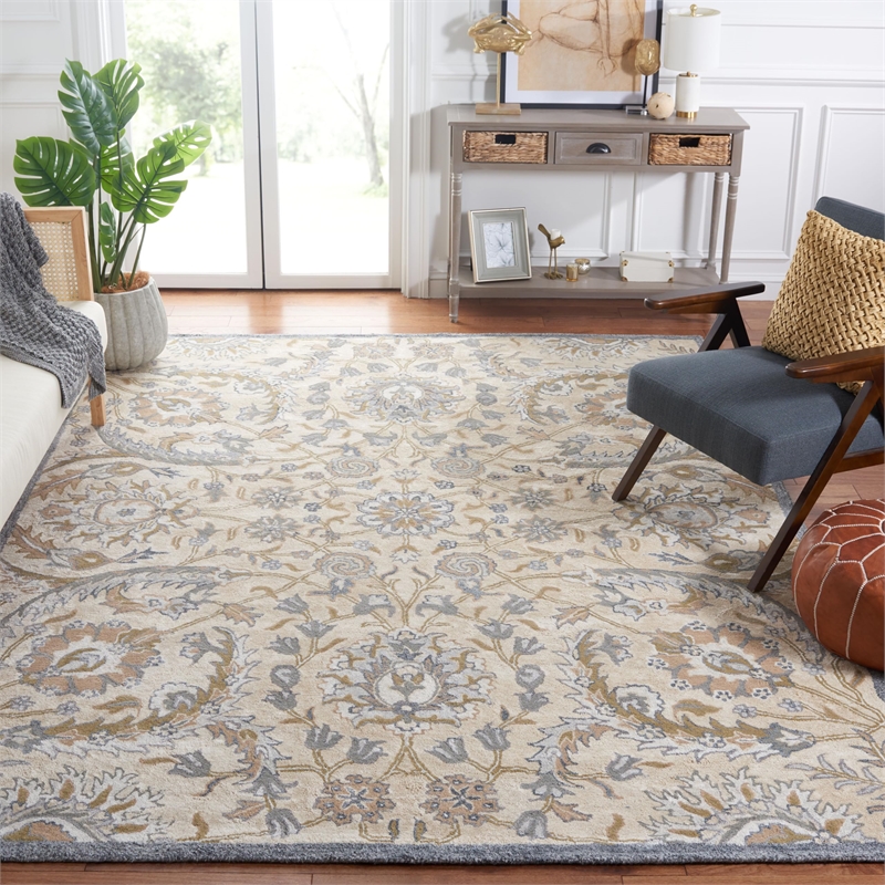 Safavieh Bella 8' X 10' Hand Tufted Viscose Pile Rug in Beige