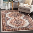 Safavieh Bijar 4' X 6' Rug in Ivory and Rust