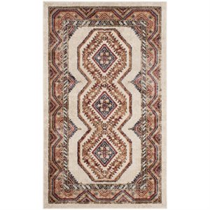 Safavieh Bijar 4' X 6' Rug in Ivory and Rust