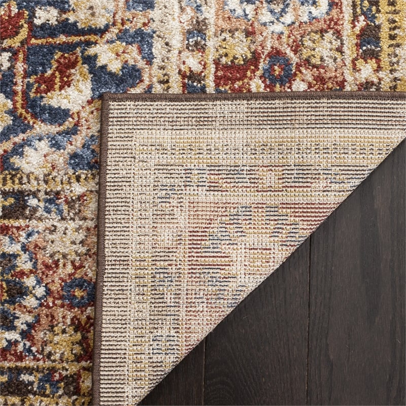 Safavieh Bijar 4' X 6' Rug in Brown and Rust