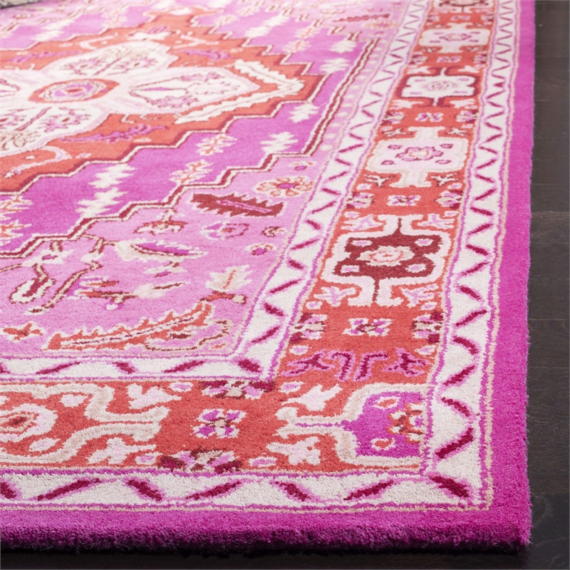 Safavieh Bellagio 5' X 8' Hand Tufted Rug in Red and Pink