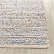 Safavieh Cape Cod 10' X 14' Hand Woven Jute Rug in Natural and Blue