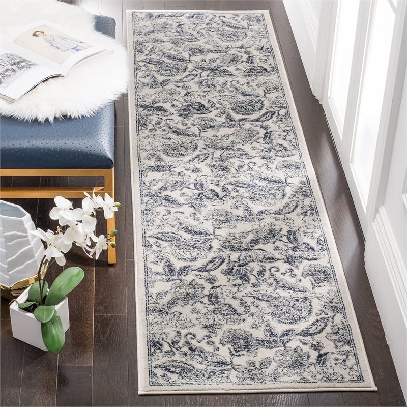 Safavieh Carnegie 9' X 12' Rug in Cream and Light Gray
