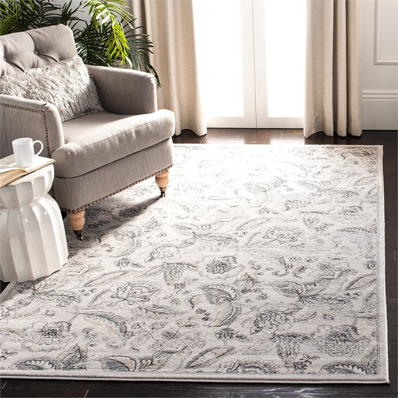 Safavieh Carnegie 3' X 5' Rug in Silver and Gray